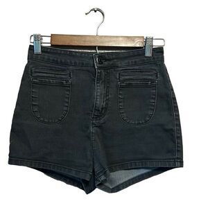 BDG Urban Outfitters Black Wash‎ High Waist Denim Shorts Size 26 Pockets